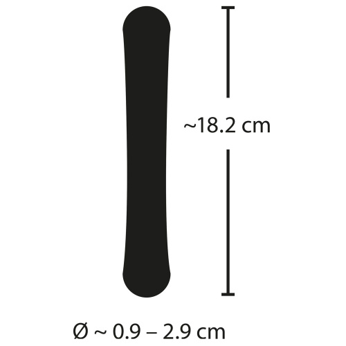 Couples Choice Flexible - Гибкий двухсторонний силиконовый вибратор, 18.2х2.9 см - sex-shop.ua